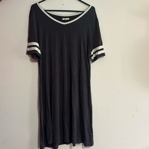 Charcoal grey T shit dress